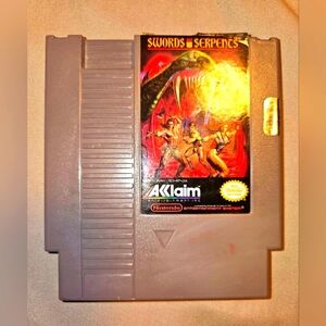 Vintage Swords and Serpents Video Game (Nintendo Entertainment System, 1990) NES